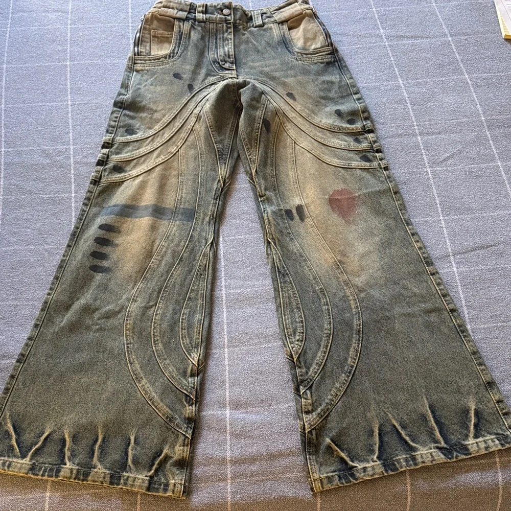 NWOT/Young Men's No/Faith Studo Distressed Jeans/Heavy Weight/Bell Bottoms - Picture 2 of 16